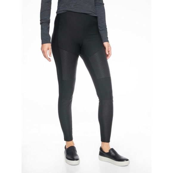 Athleta Pants & Jumpsuits Athleta Madison Moto Tights Black